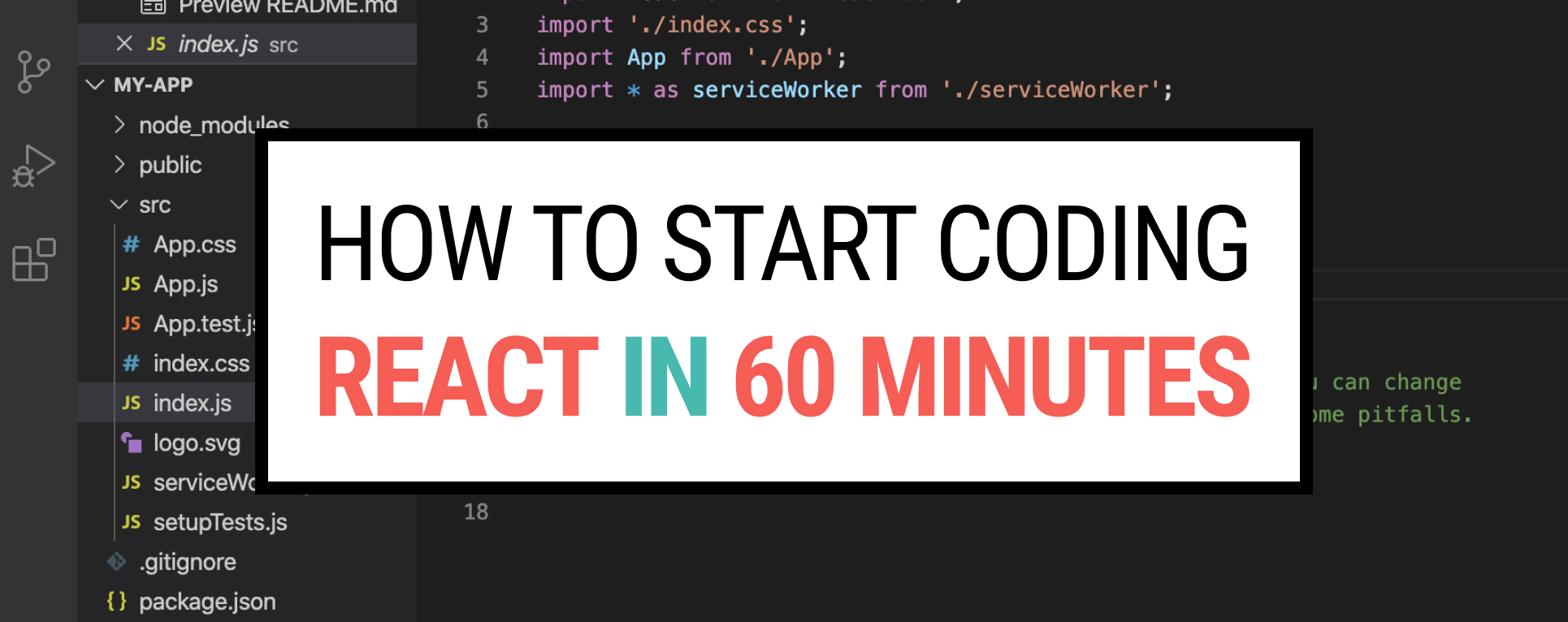 How to start coding React in 60 minutes