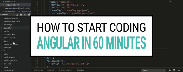 How to start coding Angular in 60 minutes