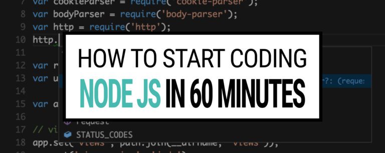 How to start coding NodeJs in 60 minutes